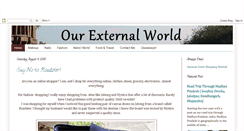 Desktop Screenshot of ourexternalworld.com